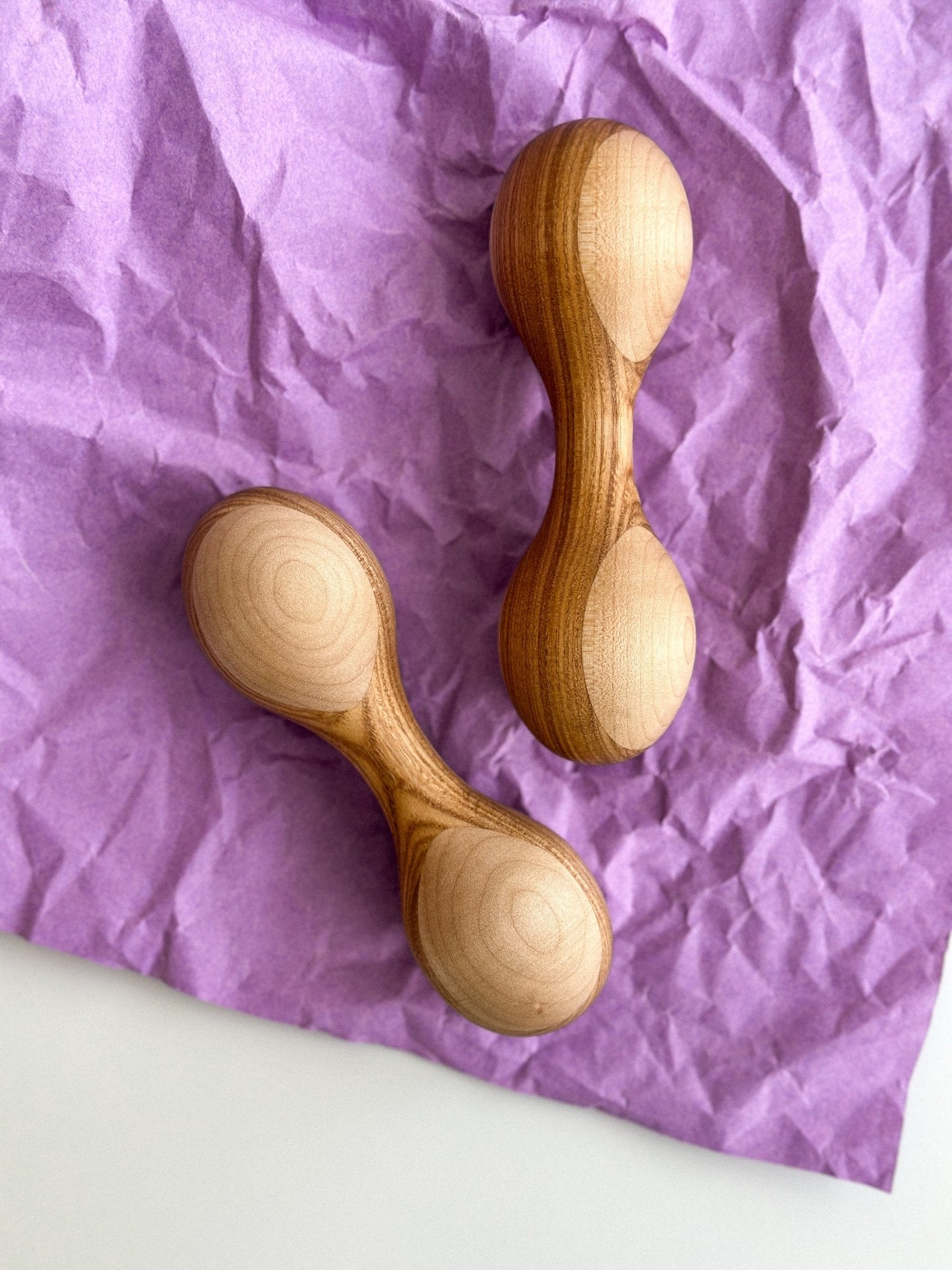 Montessori Wooden Rattle - WoollyFox